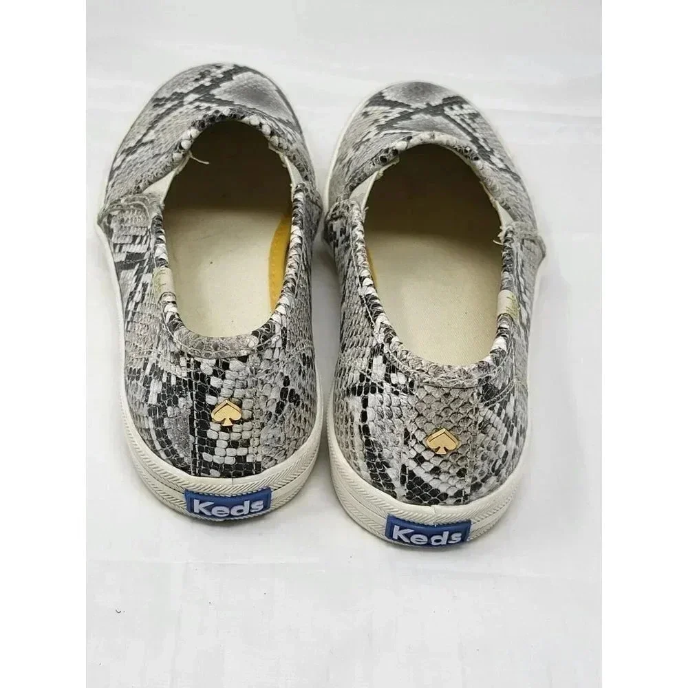 Keds for Kate Spade Sneaker Women's Snake Print Slip On Loafer Shoe size 6